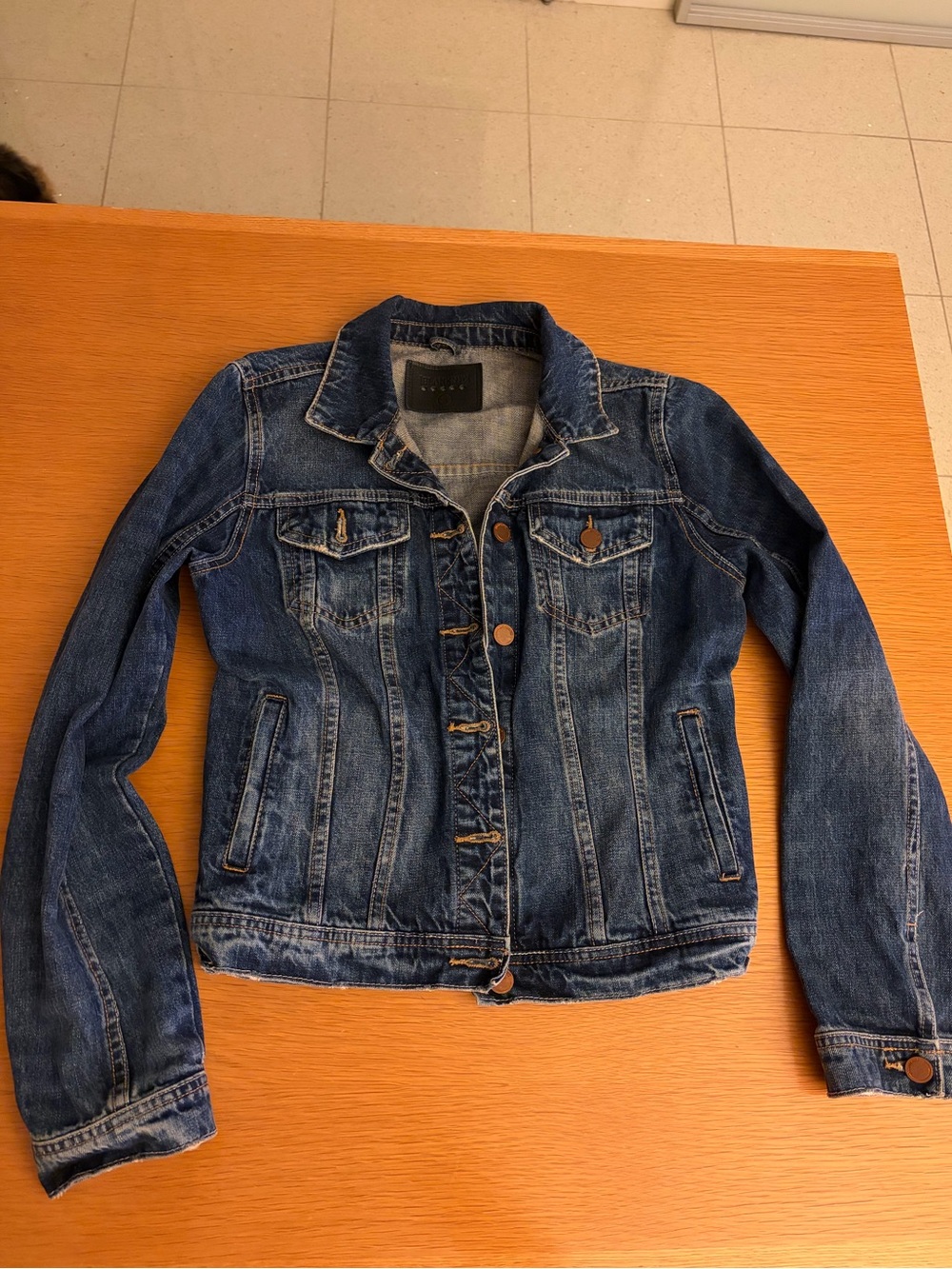 Blank NYC Denim Trucker Jacket - Blue, S